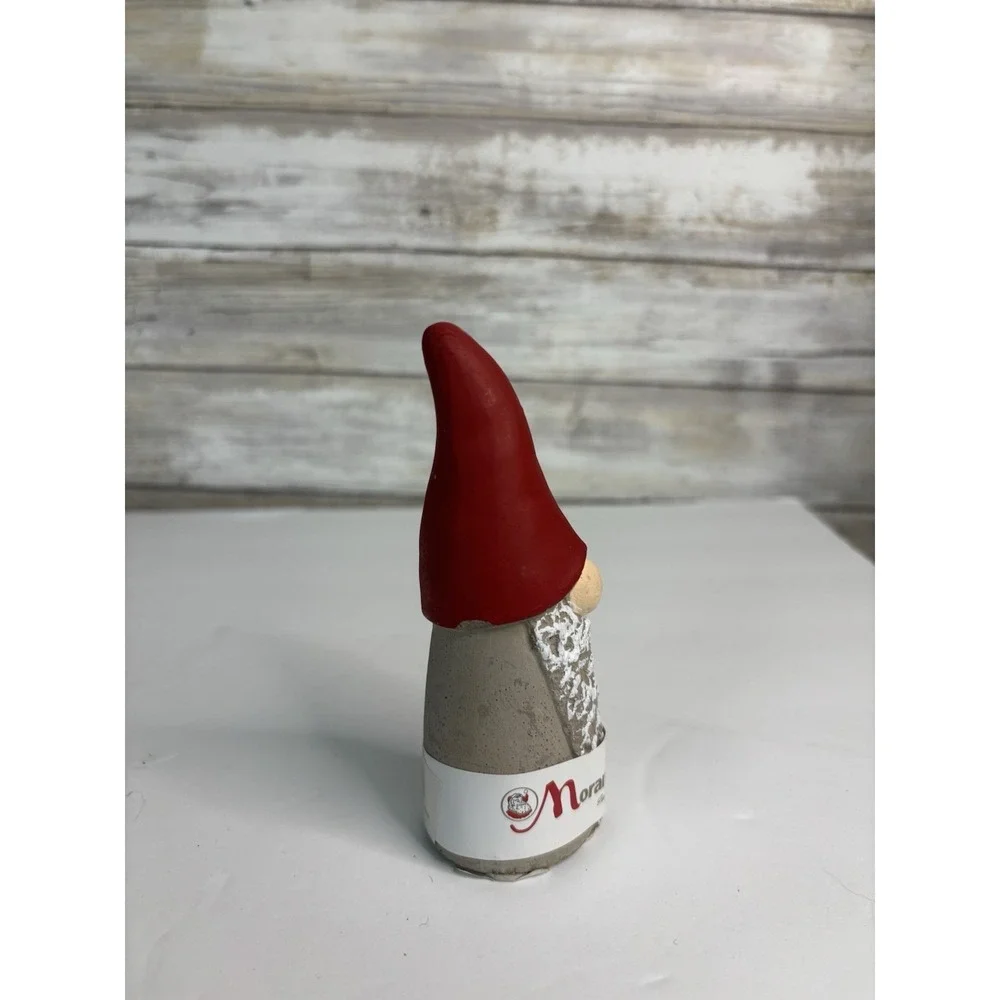 Moranduzzo Xmas Clay Santa Hat Gnome Figure  Italy